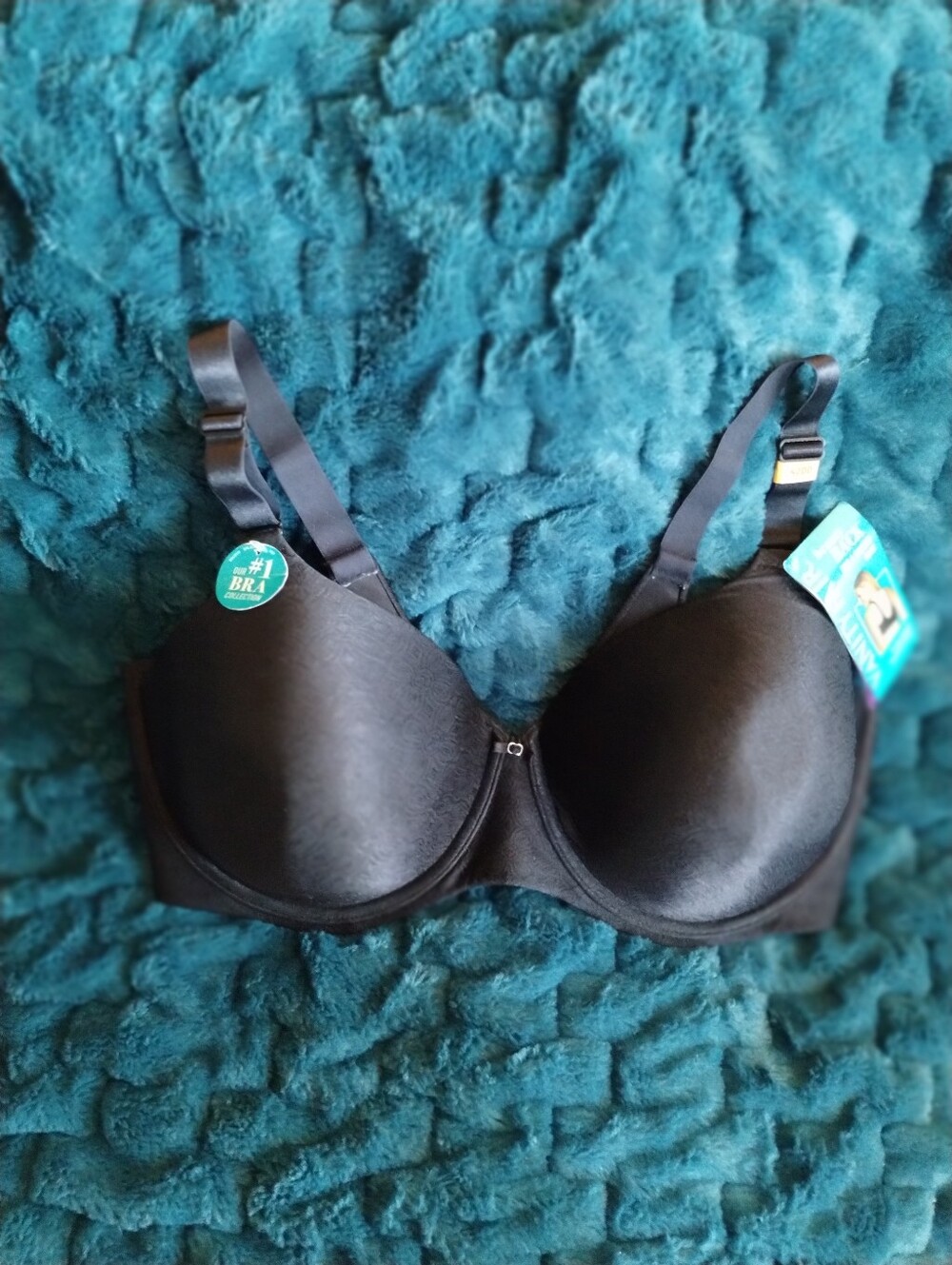 Vanity Fair Beauty Back Bra 42DD Black Full Coverage Underwire NWT